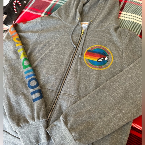 BRAND NEW Aviator nation zip up hoodie - Picture 8 of 13